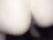 Black guy buttfucking my wife in her purple panties