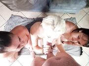 Three Sluts' Dick Suck & Slap Fest