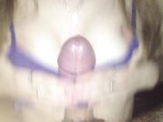 Blonde Teen's Busty Handjob