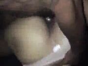 Ebony slut cheats on her hubby wit bbc