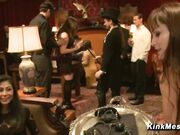 Slaves service the lounge