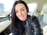 Passers-by Interrupt a Blowjob in a Car with a Hot French Babe