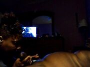 Sucking My Man's Big Black Cock Until He Kneels