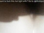 Cheating hotwife waits for her BF to leave