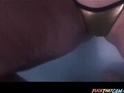 Stepsister Masturbates Under Jacuzzi Water