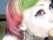 Asian Egirl Squirts with Sex Toy on Webcam