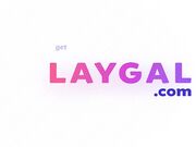 Hot Girl Leashed, Worships Bull's Big Cock at the Door