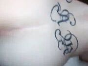 Black guy buttfucking my wife in her purple panties