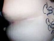 Black guy buttfucking my wife in her purple panties