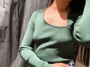 Blowjob in the Fitting Room - Almost Caught by Staff