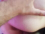 Husband Crushed Me and Cummed with His Big Dick Between My Huge Tits