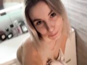 Blonde Babe With Big Tits Gets Fucked Hard In The Bathroom