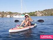 Public Flashing: Butt Plug & Pussy Exposed for Yachts & Fishermen