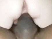 Two black men fuck white wife while cuck hubby films