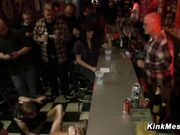 Busty Rain DeGrey Public Bar Orgy