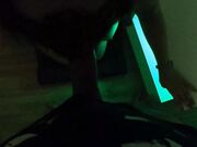 Rough BDSM Deepthroat with a Busty Amateur Teen in Green Light