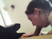 Sloppy Deepthroat Facefuck for Tattooed Teen Amateur