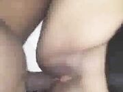 Little White Slut and Big Black Man Have Rough Sex