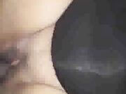 Little White Slut and Big Black Man Have Rough Sex