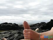 Fucking a Perfect Ass on the Beach - Amateur POV Handjob