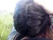 Public Blowjob in Nature with a Big Cock