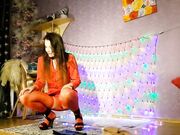 Multi-Orgasmic Red Mood Solo Session with a Dildo and Anal Play