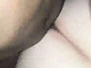 Hotwife barebacks bbc bull and removes condom in front of cuck