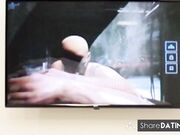 Russian Brunette Amateur in CyberFUCK Parody