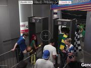 Trans anal reamed at security checkpoint