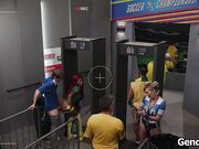 Trans anal reamed at security checkpoint
