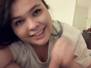 Sucking Him Off POV - Amateur Blowjob Video