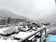 Blonde Russian Exhibitionist Flashes on Balcony