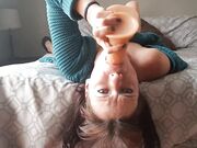 Extreme Dildo Facefuck: Solo Female BDSM Fun