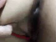 blonde wife gets a hard fuck and creamed missionary by bbc