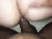 Cuckold White lady creaming while sucking Black Cock