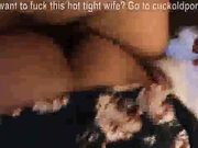 Brunette housewife takes a big black dick in her ass