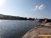 Blonde Babe MissMotivated's Naked River Bath