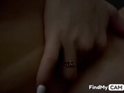 Blonde babe pleasures herself with a butt plug on webcam