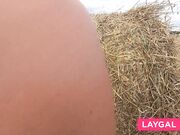 Blonde Exhibitionist Babe Gets Naked Outdoors