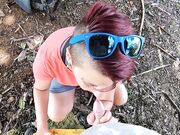 Quick BJ at Abandoned House: Amateur Couple's Cumshot Adventure