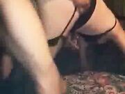 Big Titted Wife Sucking Her First BBC Dick