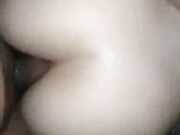 Gorgeous wife rides bbc cock till creampie – homemade tape