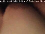 Getting fucked by a BBC in front of my cuckold