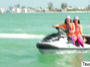 Loving the scene and the anal moment with two TS