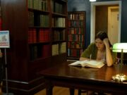 Making move to bang this gorgeous TS librarian