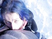 Teen Schoolgirl Gives Risky Public Blowjob in the Park