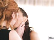 Employee pussy licking lesbian milf boss