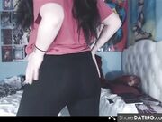 Anal Masturbation of a Big-Assed Latina Milf