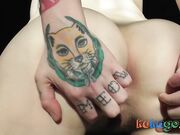 Big-Ass Blonde BDSM Babe Shakes, Bounces, and Grabs Her Fat Ass