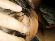 Cute brunette's kinky BDSM blowjob and fisting POV